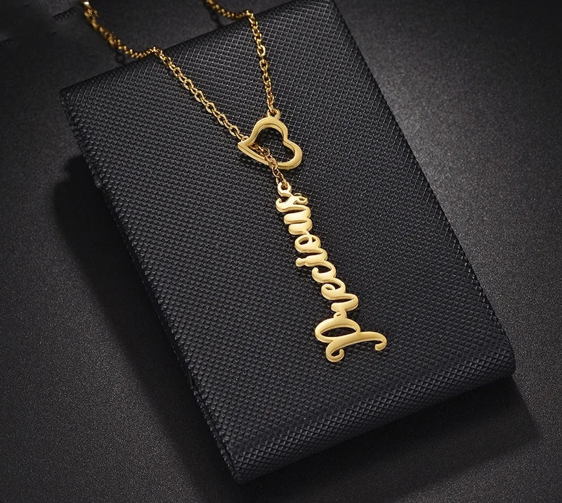 Custom Name Heart Pendant Necklace