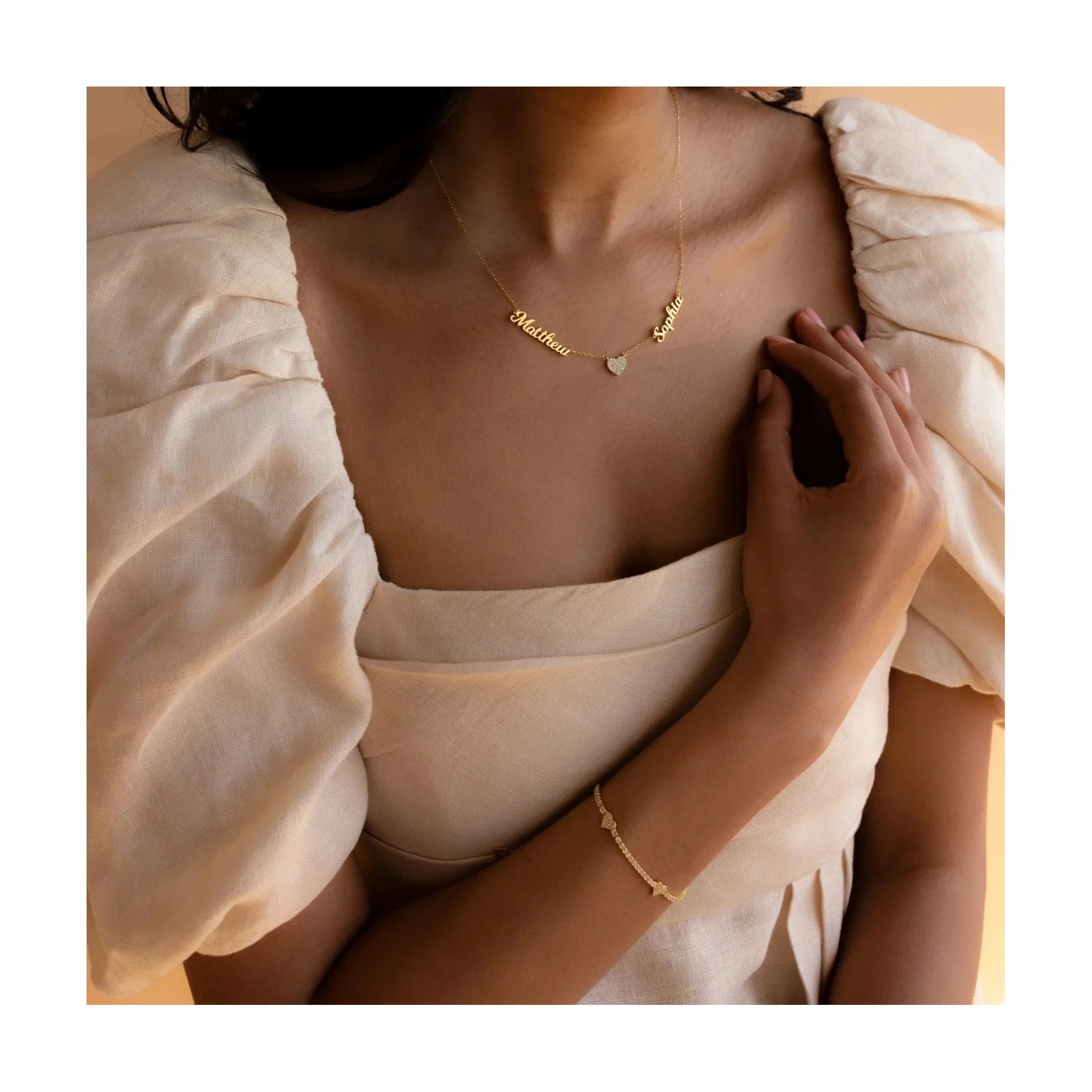 Personalized Heart Name Necklace