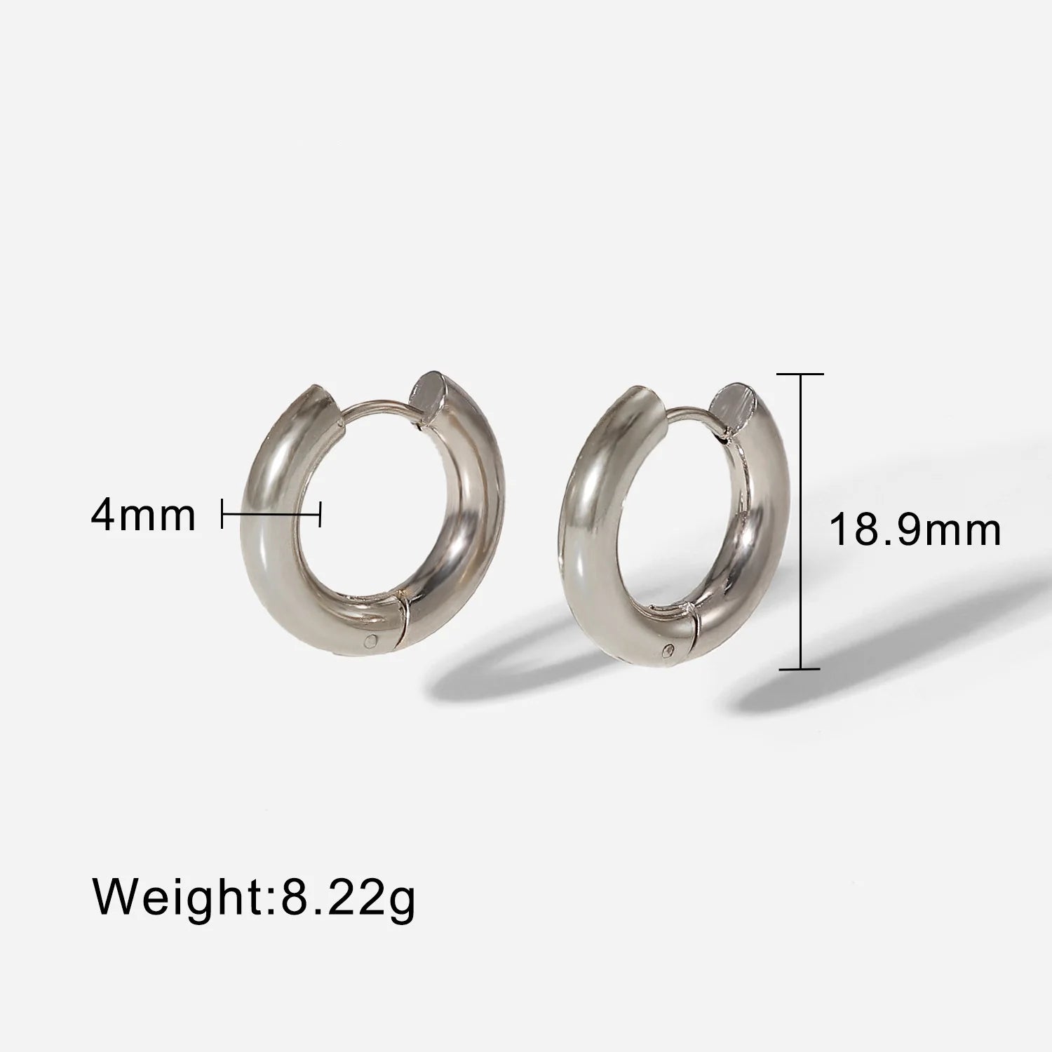 Twist Rope Hoop Earrings – 18K Gold Plated