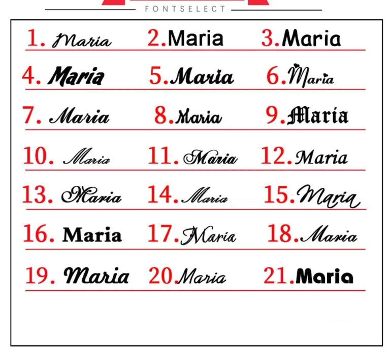 Personalisierte Namensherz-Anhänger-Halskette