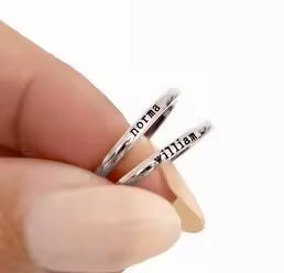 Personalized Name Ring – Custom Titanium Steel Ring